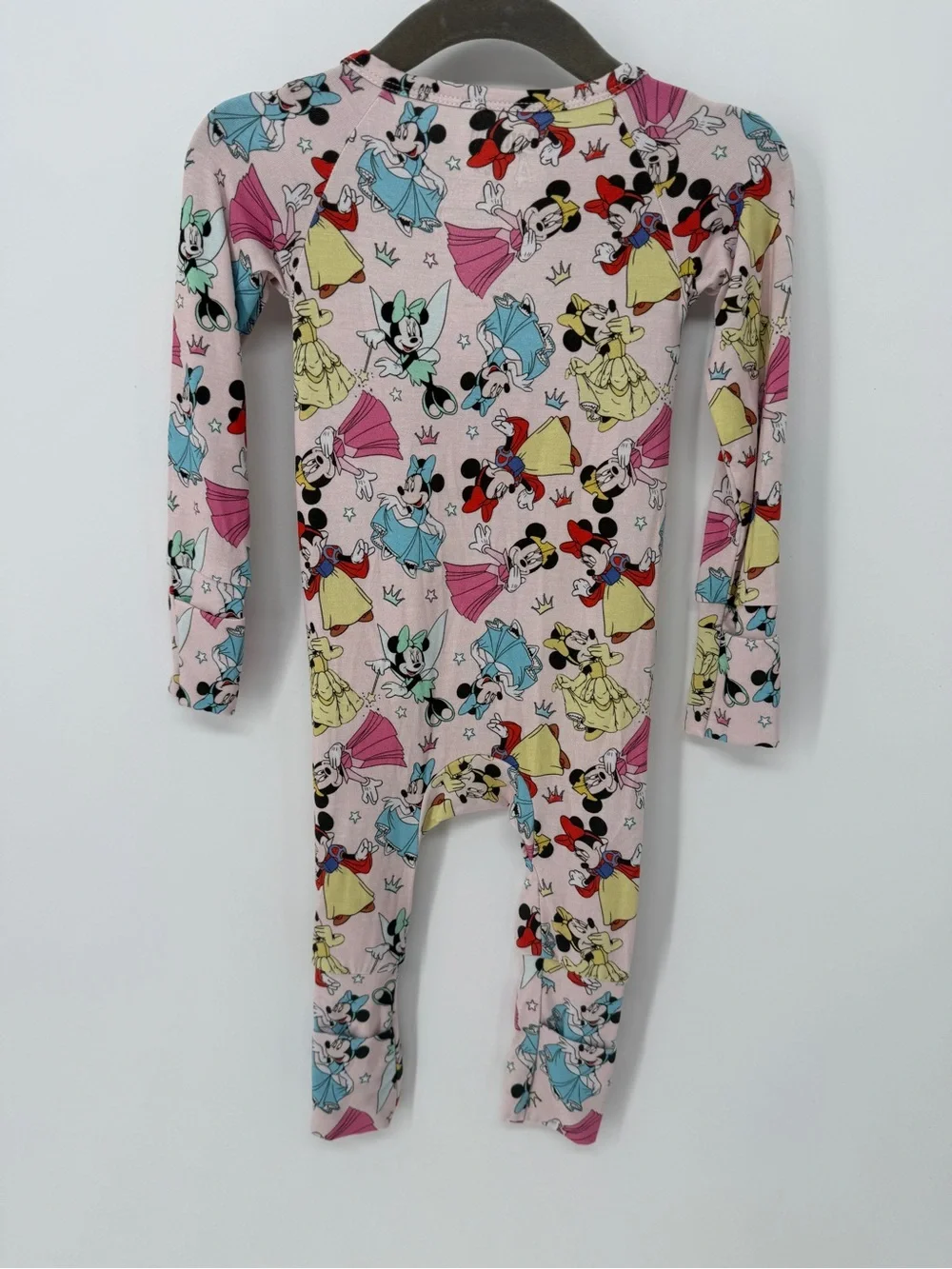 NWOT Bamboo Disney Minnie Mouse Pink Girls One-Piece Pajamas